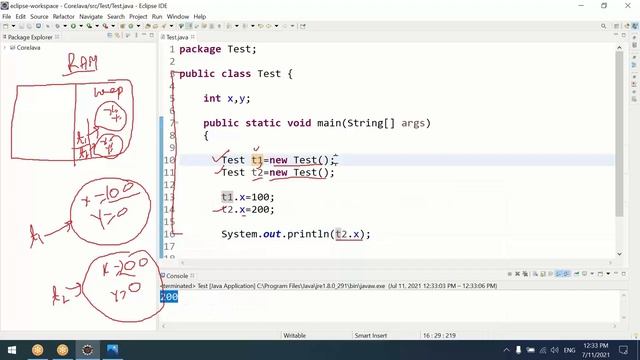 #17 Core Java | Instance variables | How can access instance variable in static area | Scope of ins смотреть онлайн