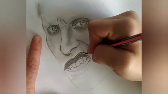 Как нарисовать Джокера карандашом из отряда самоубийц. смотреть онлайн