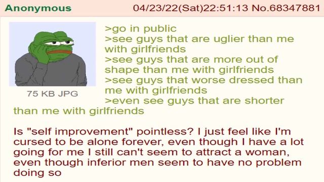 Is "self improvement" pointless? - A Greentext Story смотреть онлайн