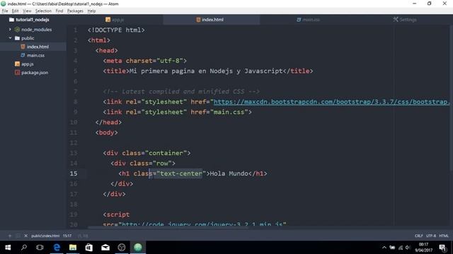 Tu Primera Pagina Web con NodeJs y Javascript, Capítulo 2 смотреть онлайн