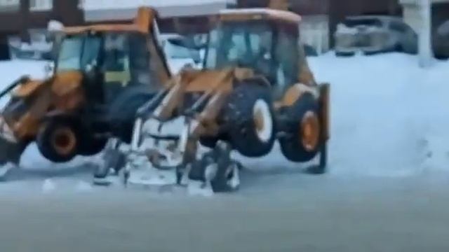 Как в Уфе чистят снег или -Что это вообще такое???!!! 31.01.17.