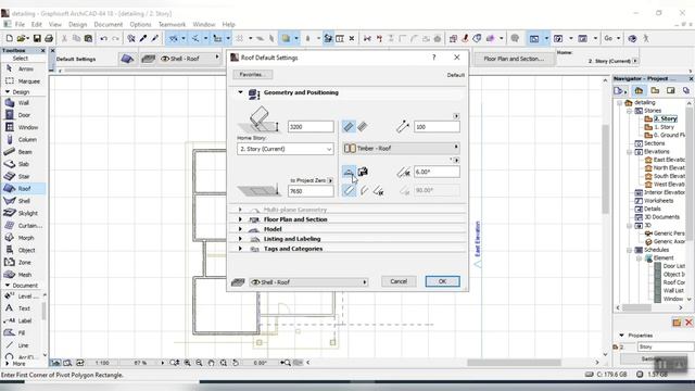 How to Create Slant Roof plan In ArchiCad смотреть онлайн