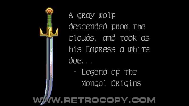 Genghis Khan II- Clan of the Gray Wolf (Sega Genesis / Mega Drive) Intro смотреть онлайн