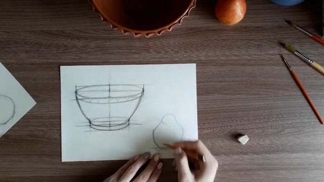 Акварельный натюрморт с грушей. 1. смотреть онлайн