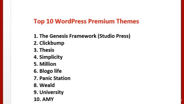 Top 10 Wordpress Premium Themes смотреть онлайн