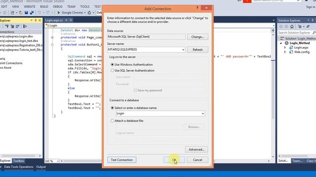 How We Connect Sql Server With Visual Studio смотреть онлайн