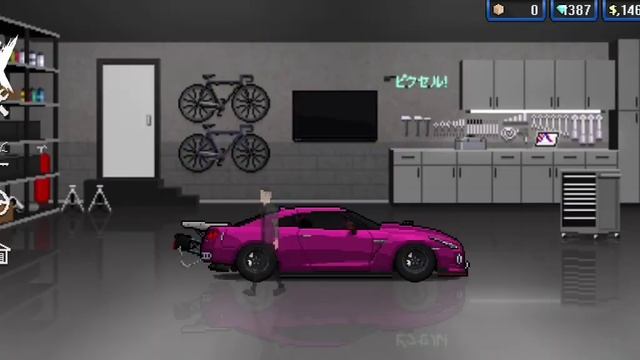 Pixel Car Racer - NISSAN GTR R35 DRAG BUILD ( Carbon Fiber )