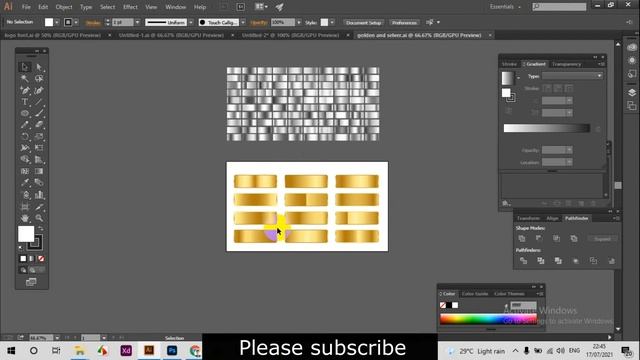 How to Create a Gold Effect in Adobe Illustrator || Professional Gold Logo Design Tutorial смотреть онлайн