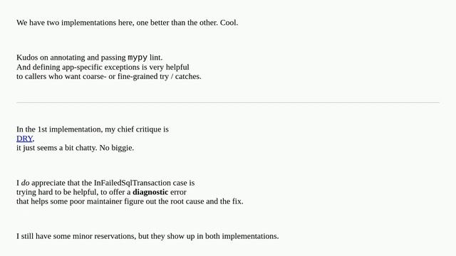 Codereview: Aggregating psycopg2 Errors under a Context Manager смотреть онлайн