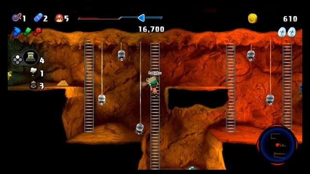 Spelunker Party Stage 1-I Time Warp Cave All breakable walls смотреть онлайн