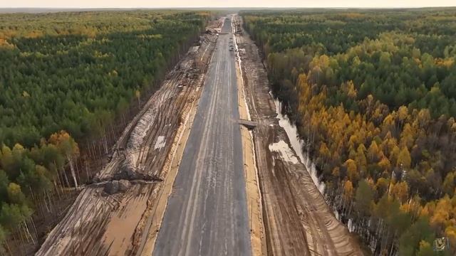 Строительство трассы М12 4й этап октябрь 2022 от г.Муром до пересечения с Р-158 г.Арзамас) смотреть онлайн
