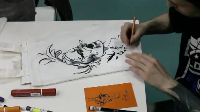 Рисуем по ткани маркерами. Часть 2. смотреть онлайн