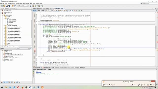 Backups Java Netbeans Postgres смотреть онлайн