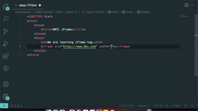 HTML iframe | HTML Tutorial For Beginners | HTML বাংলা টিউটোরিয়াল | HTML Bangla смотреть онлайн
