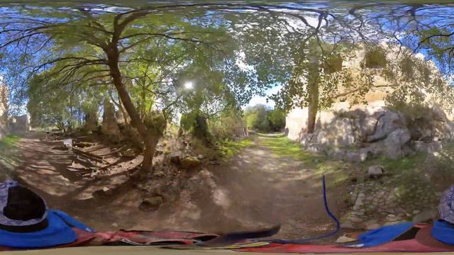 360° Top View of Castello Orsini-Altieri (Antica Monterano) смотреть онлайн