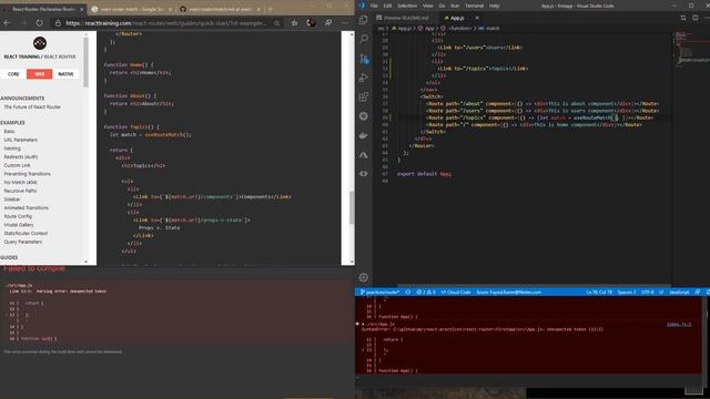 (Bangla live coding session) Code with me - React Router : 1.3 смотреть онлайн