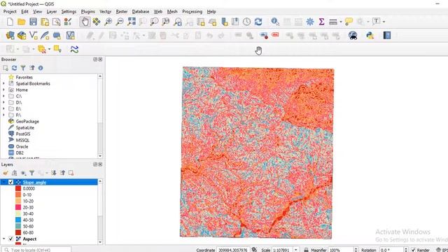 How To Create Slope Aspect And Slope Angle Map In QGIS