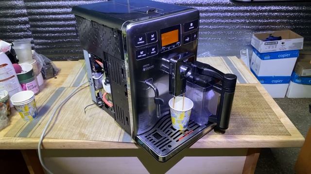 Saeco Exprelia Вода в поддоне заварного блока смотреть онлайн