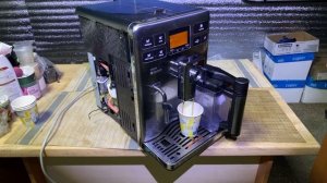 Saeco Exprelia Вода в поддоне заварного блока