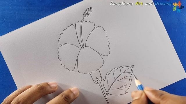 Joba ful Drawing | How to draw Hibiscus смотреть онлайн