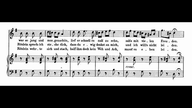 Franz Schubert - Heidenröslein (Sheet music and lyrics) смотреть онлайн