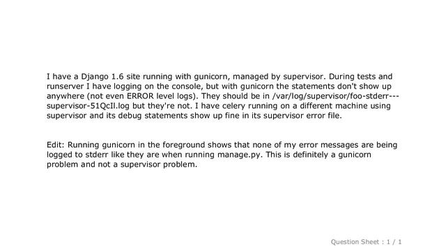 Django : How to use Django logging with gunicorn смотреть онлайн