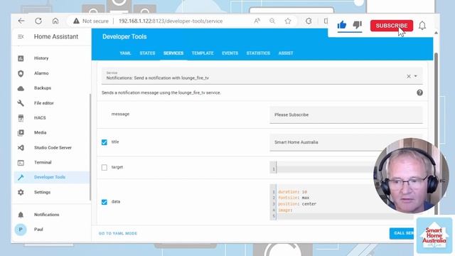 Home Assistant TV Notifications