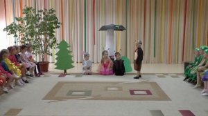 Театрализация сказки В.Сутеева "Под грибом" , группа "Пчёлки"