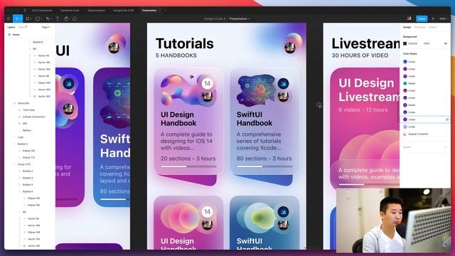 UI Design Livestream: Designing Blobs, Glassmorphism and iOS Screens in Figma смотреть онлайн