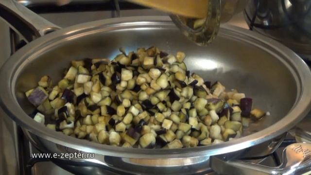 Баклажанная икра / How to make Eggplant paste ♡ English subtitles смотреть онлайн