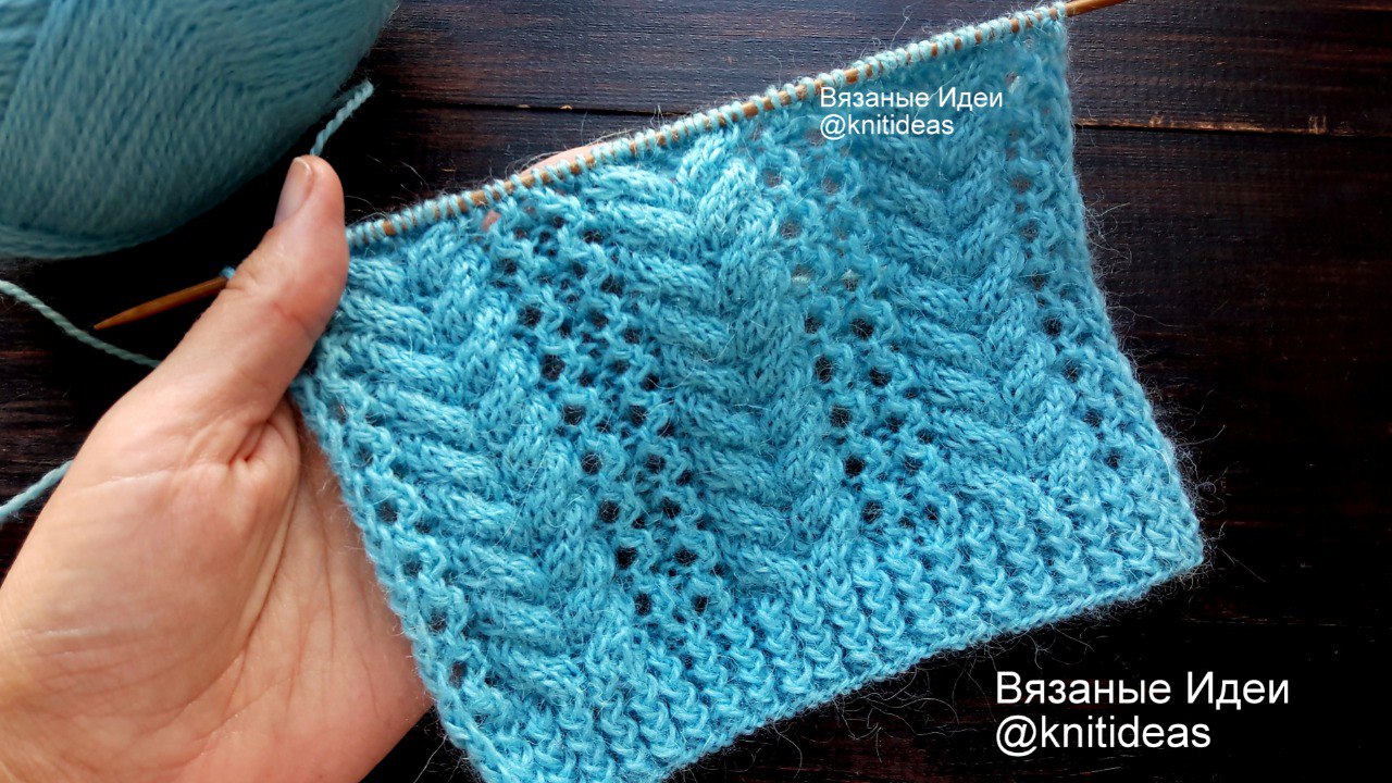 Изумительный узор спицами! Косы с ажурными дорожками! смотреть онлайн