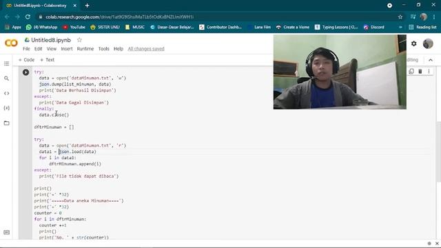 Operasi file, list dan dictionary dalam bahasa python смотреть онлайн