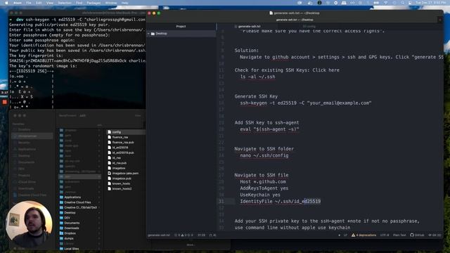 Setting up SSH Key for Github on Mac смотреть онлайн