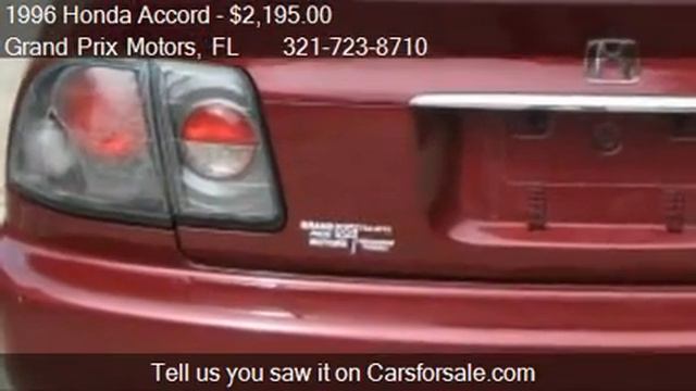 1996 Honda Accord LX coupe - for sale in West Melbourne, FL смотреть онлайн