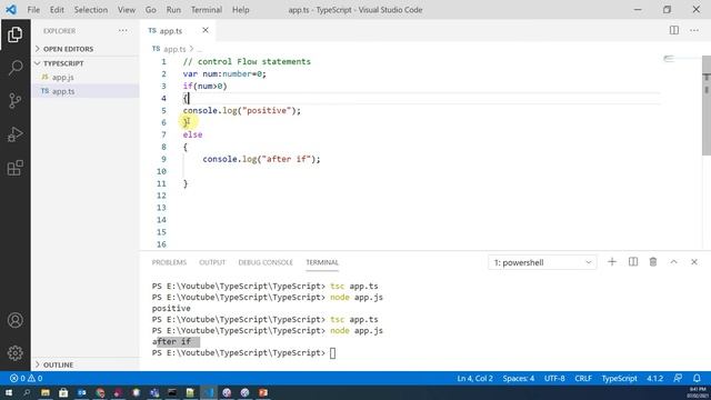 4. TypeScript | If, Else if, Else | Control Statements [07-Mar-2021] смотреть онлайн