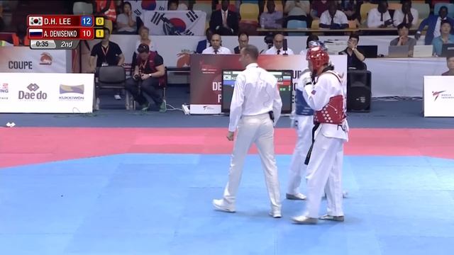 [Male -68kg] Dae-Hoon LEE (KOR) vs Alexey DENISENKO (RUS) смотреть онлайн