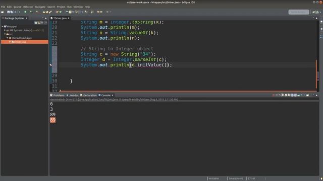 Wrapper class - Basic Java Fast (34) смотреть онлайн