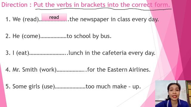 03/09/2564 ป.3 วิชาภาษาอังกฤษ เรื่อง Present simple tense смотреть онлайн