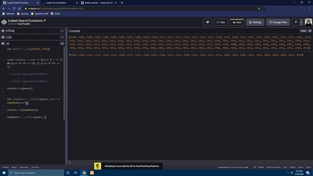 Lodash(_) _.filter function (findAll) - tute 2 смотреть онлайн