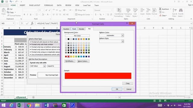 IGCSE -ICT - Paper 3 - Excel Conditional Formatting смотреть онлайн