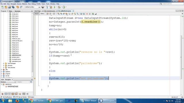 palindrome no in java #17 смотреть онлайн