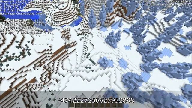 Minecraft Snapshot 13w37a Seed (works In 1.7.2) - Huge Ice Plains Spikes Spawn