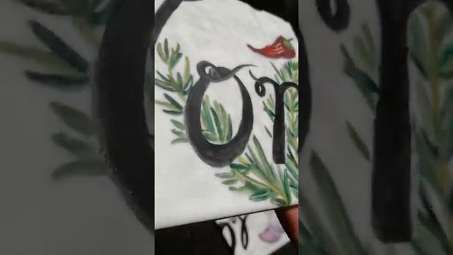 Плитка с росписью. Панно в зону барбекю #Shorts смотреть онлайн