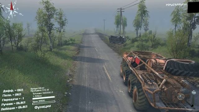 Краш тест в Spin tires (БТР vs Уаз) смотреть онлайн