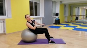 Тренировка с большим мячом // Упражнения с большим мячом // Фитбол