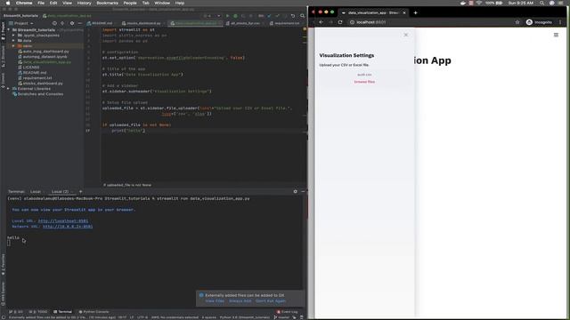 Create Data Visualization Web App: File Upload using Streamlit смотреть онлайн
