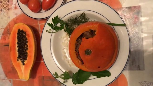 ЗАПЕЧЁННАЯ ТЫКВА С МЯСОМ смотреть онлайн