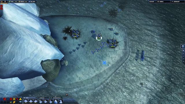 Прохождение Supreme Commander 2. Компания ОФЗ. Миссия "Первый снег". (White Strike Cold) смотреть онлайн