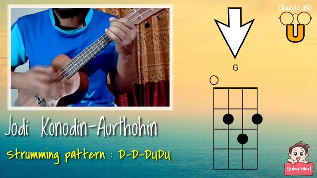 Jodi Kono Din Ukulele Tutorial | Aurthohin | Bassbaba Sumon смотреть онлайн