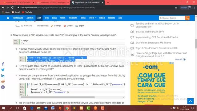 menguji service_userlogin.php. Tools yang dipergunakan adalah Postman смотреть онлайн